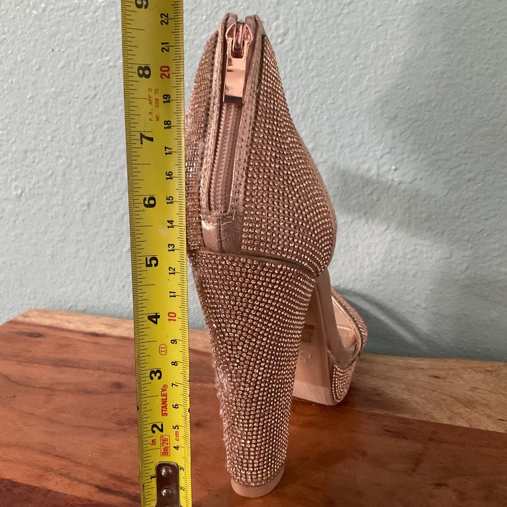Gold Rhinestone Heels - Picture 8 of 8
